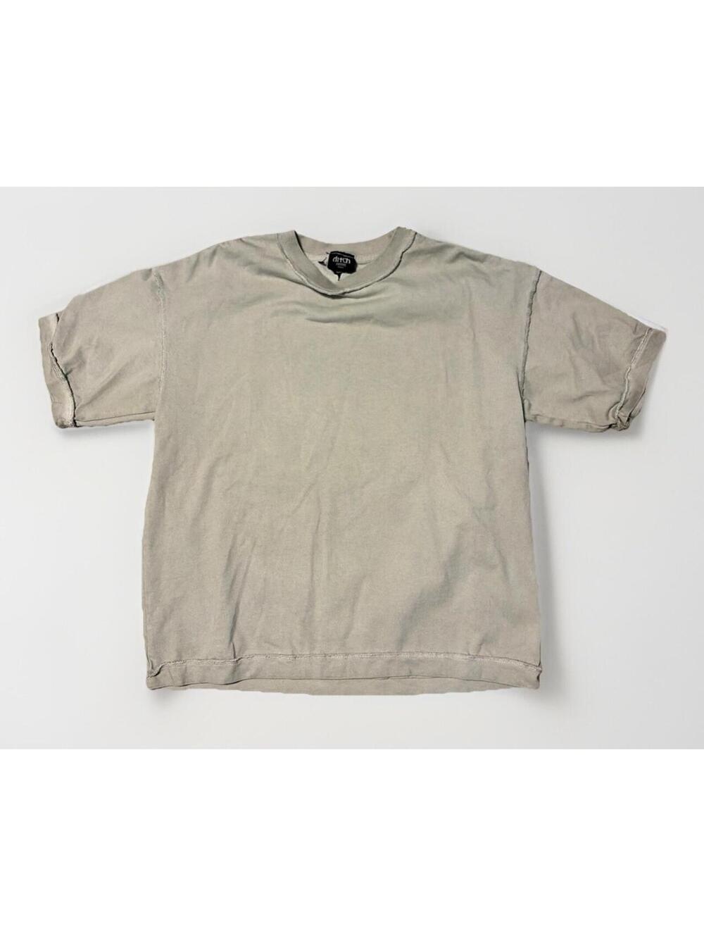 Ditch LA Gray Inside Out T-Shirt Size Medium Heavy Hypebeast Fashion